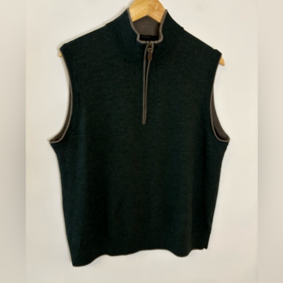 Raffi XXL Merino Wool Sleeveless Sweater Vest - Picture 1 of 5